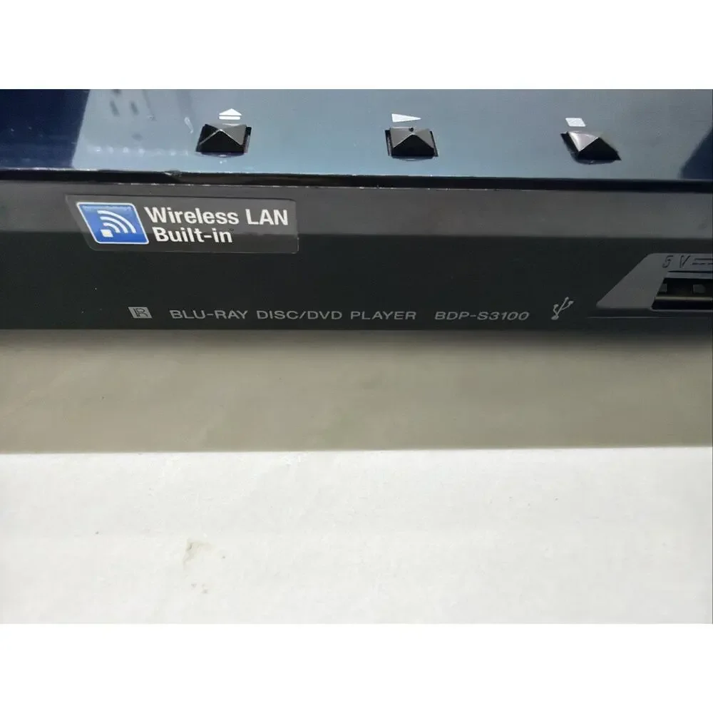Sony BDP-S3100 Blu-Ray Player Wi-Fi Streaming w/ Remote Tested